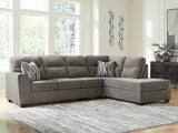 Olten Graphite 2-Piece RAF Sectional from Ashley - Luna Furniture
