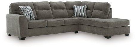 Olten Graphite 2-Piece RAF Sectional from Ashley - Luna Furniture