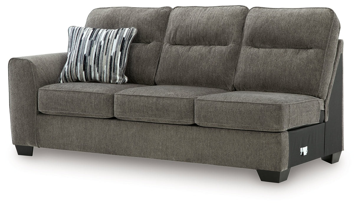 Olten Graphite Left-Arm Facing Sofa from Ashley - Luna Furniture