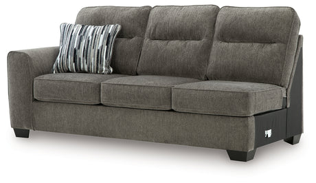 Olten Graphite Left-Arm Facing Sofa from Ashley - Luna Furniture