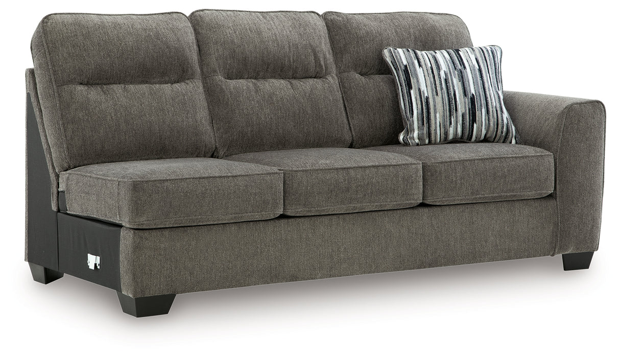 Olten Graphite Right-Arm Facing Sofa from Ashley - Luna Furniture