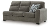 Olten Graphite Right-Arm Facing Sofa from Ashley - Luna Furniture