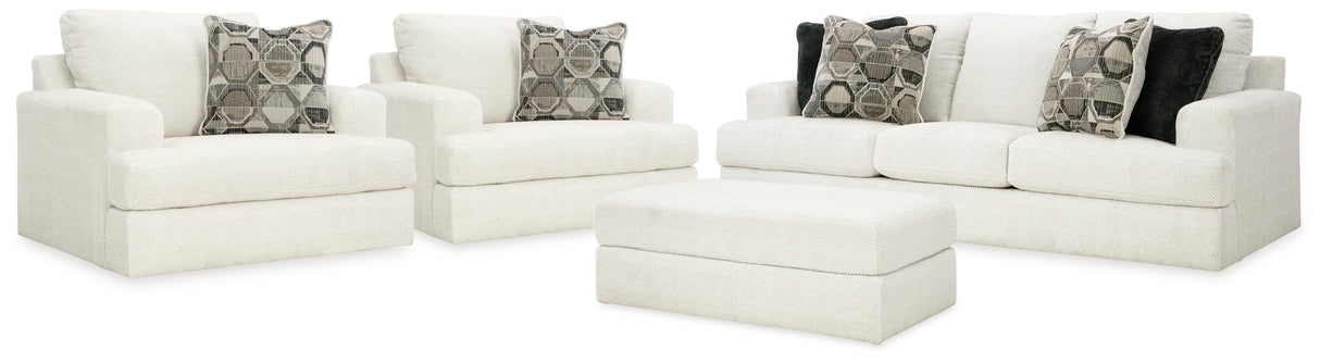 Karinne Sofa, 2 Chairs and Ottoman from Ashley Furniture - Luna Furniture