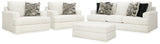 Karinne White Sofa, 2 Chairs and Ottoman from Ashley Furniture - Luna Furniture