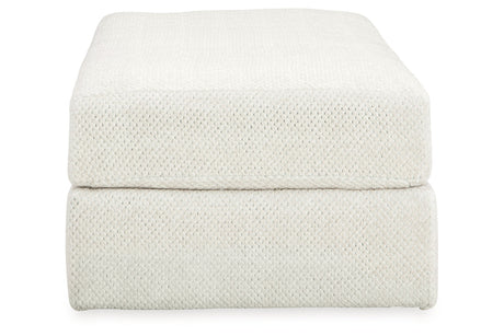 Karinne Linen Oversized Chair and Ottoman from Ashley - Luna Furniture