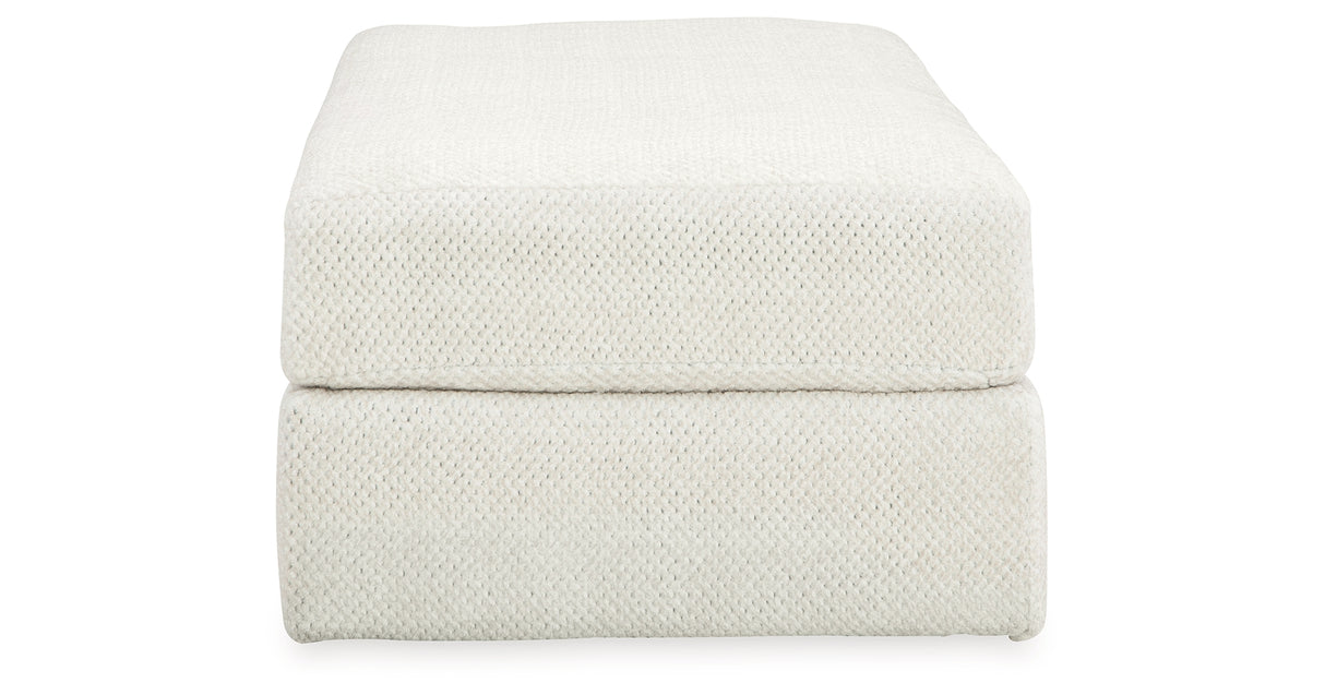 Karinne Linen Oversized Accent Ottoman from Ashley - Luna Furniture