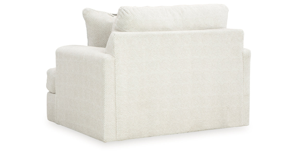Karinne Linen Loveseat, Oversized Chair and Accent Ottoman from Ashley Furniture - Luna Furniture