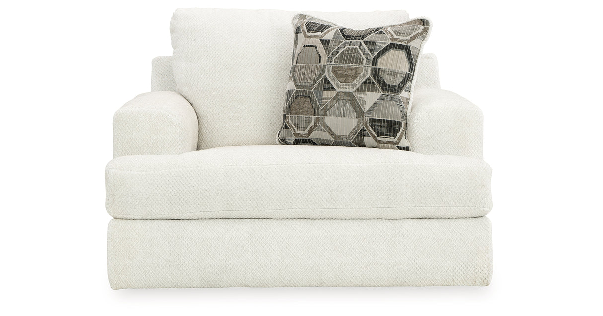 Karinne Linen Oversized Chair from Ashley - Luna Furniture