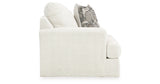 Karinne Chair and Ottoman in Linen from Ashley Furniture - Luna Furniture