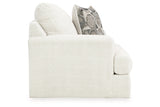 Karinne Linen Oversized Chair and Ottoman from Ashley - Luna Furniture