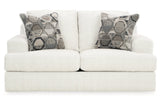 Karinne Linen Loveseat and Chair from Ashley - Luna Furniture
