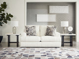 Karinne Linen Sofa, Loveseat, Oversized Chair and Ottoman from Ashley Furniture - Luna Furniture