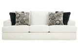 Karinne Linen Sofa, Loveseat, Oversized Chair and Ottoman from Ashley Furniture - Luna Furniture