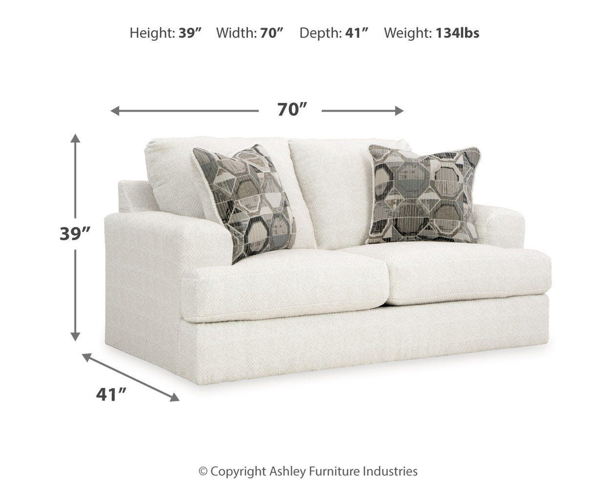 Karinne Linen Loveseat and Chair from Ashley Furniture - Luna Furniture