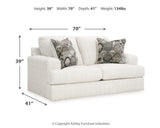 Karinne Linen Loveseat and Chair from Ashley Furniture - Luna Furniture