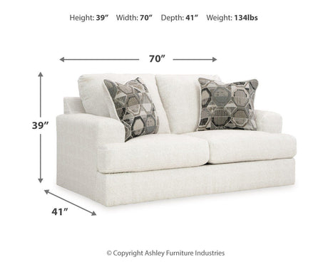 Karinne Linen Loveseat and Chair from Ashley Furniture - Luna Furniture