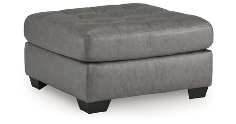 Clairette Court Alloy Oversized Accent Ottoman from Ashley - Luna Furniture