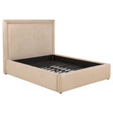 Lawson Light Saddle 55-inch Upholstered Full Platform Bed from Coaster - Luna Furniture