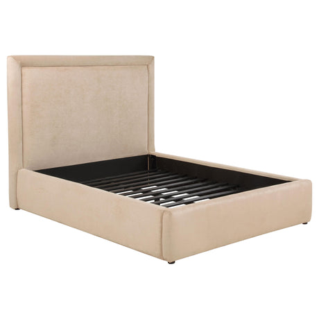 Lawson Light Saddle 55-inch Upholstered Full Platform Bed from Coaster - Luna Furniture