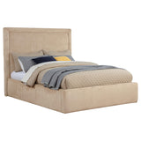 Lawson Light Saddle 55-inch Upholstered Full Platform Bed from Coaster - Luna Furniture