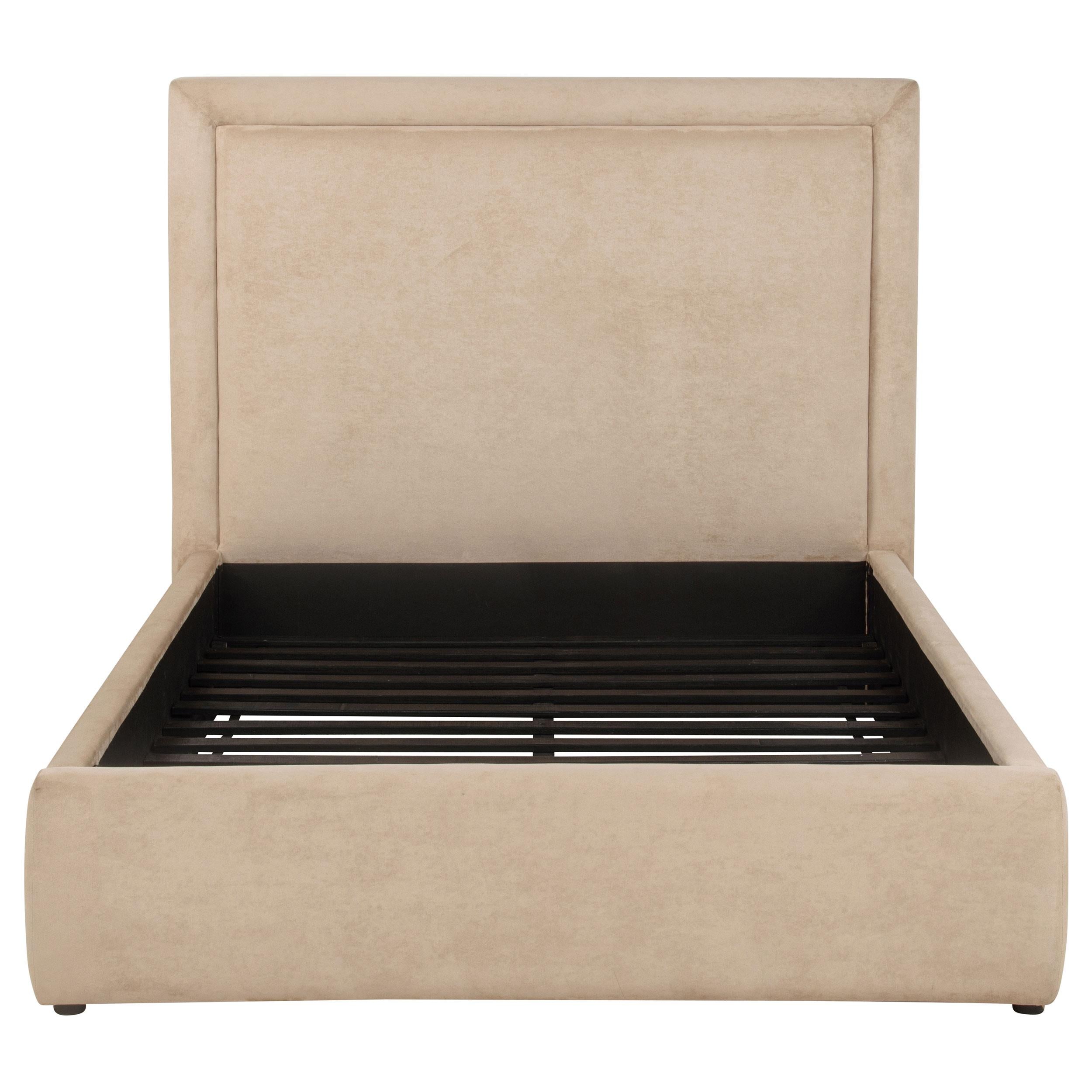 Coaster Lawson Light Saddle 55-inch Upholstered Full Platform Bed