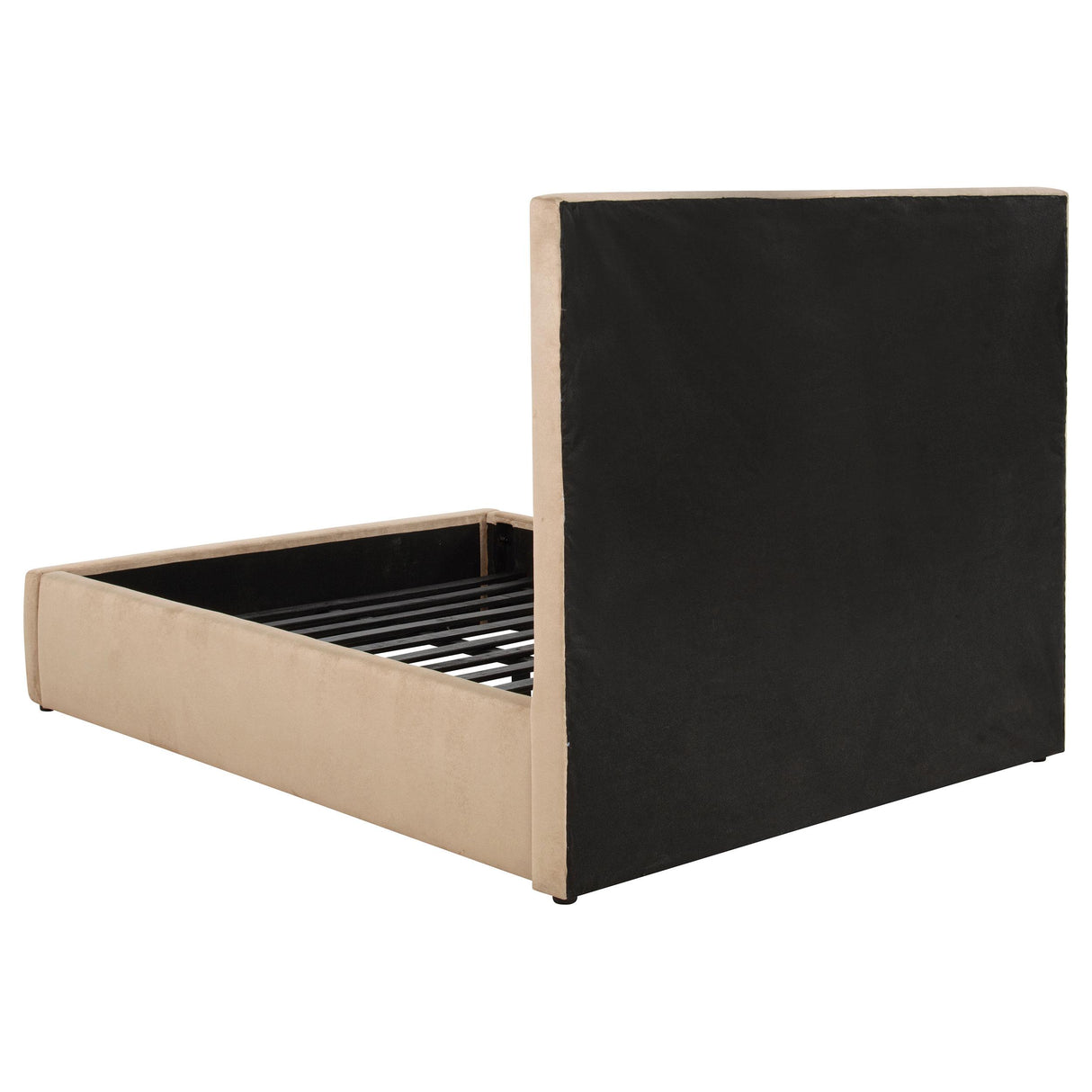 Lawson Light Saddle 55-inch Upholstered Full Platform Bed from Coaster - Luna Furniture