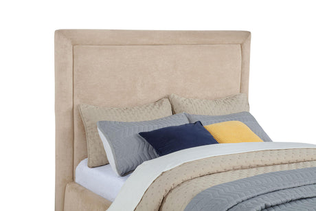 Lawson Light Saddle 55-inch Upholstered Full Platform Bed from Coaster - Luna Furniture
