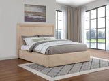 Lawson Saddle 55-inch Upholstered Eastern King Platform Bed from Coaster - Luna Furniture