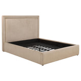 Lawson Saddle 55-inch Upholstered Eastern King Platform Bed from Coaster - Luna Furniture