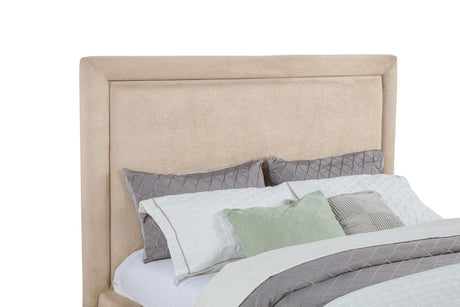 Lawson Saddle 55-inch Upholstered Eastern King Platform Bed from Coaster - Luna Furniture