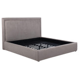 Lawson Mushroom 55-inch Upholstered Eastern King Platform Bed from Coaster - Luna Furniture