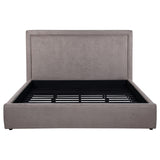 Lawson Mushroom 55-inch Upholstered Eastern King Platform Bed from Coaster - Luna Furniture