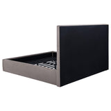 Lawson Mushroom 55-inch Upholstered Eastern King Platform Bed from Coaster - Luna Furniture