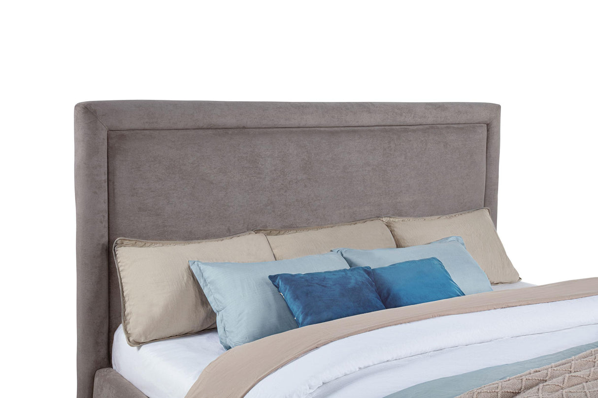 Lawson Mushroom 55-inch Upholstered Eastern King Platform Bed from Coaster - Luna Furniture