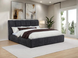 Nollet Gray 48-inch Upholstered Eastern King Platform Bed from Coaster - Luna Furniture