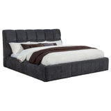 Nollet Gray 48-inch Upholstered Eastern King Platform Bed from Coaster - Luna Furniture