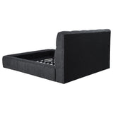 Nollet Gray 48-inch Upholstered Eastern King Platform Bed from Coaster - Luna Furniture