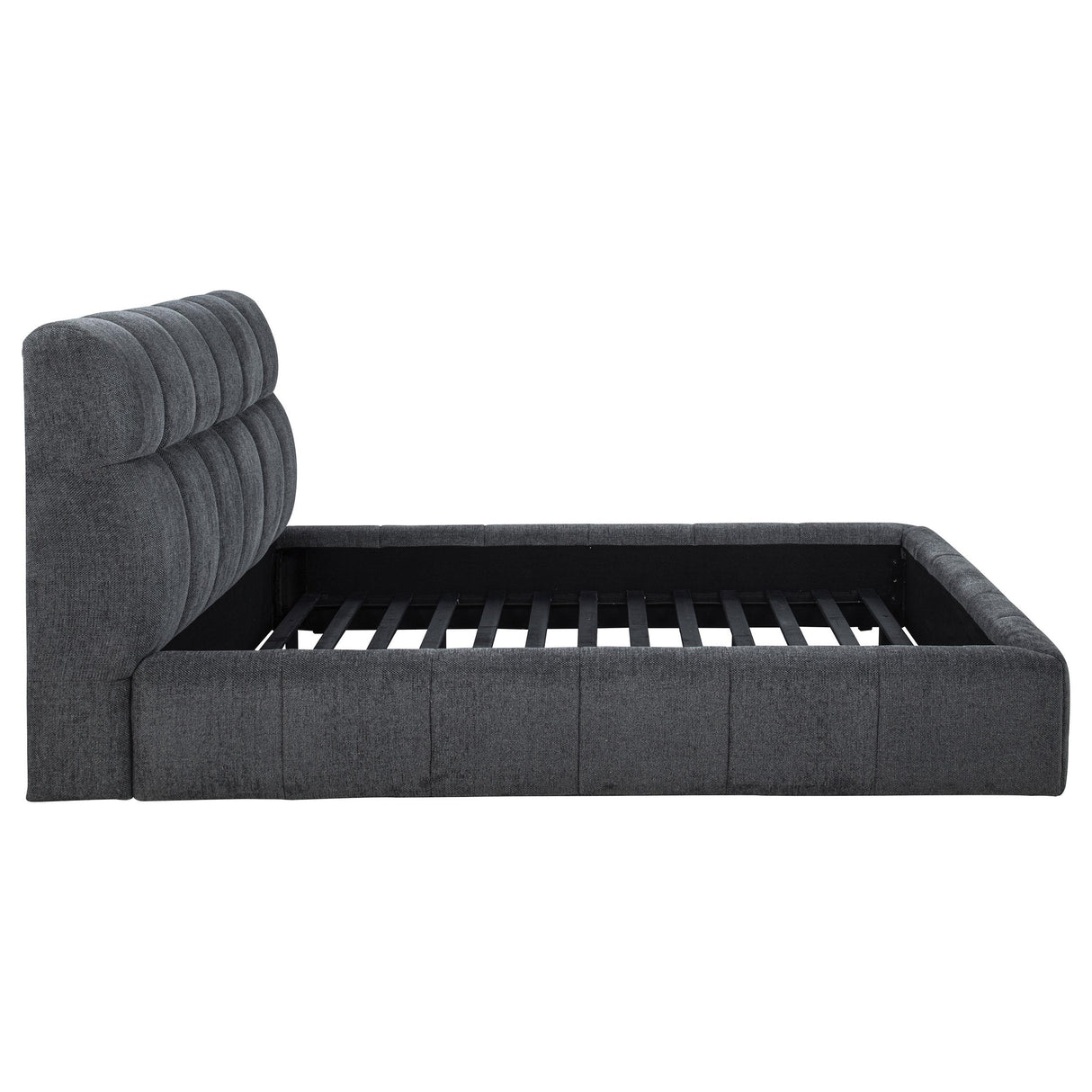 Nollet Gray 48-inch Upholstered Eastern King Platform Bed from Coaster - Luna Furniture