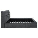 Nollet Gray 48-inch Upholstered Eastern King Platform Bed from Coaster - Luna Furniture