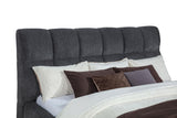 Nollet Gray 48-inch Upholstered Eastern King Platform Bed from Coaster - Luna Furniture