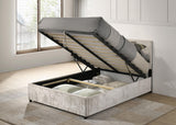 Reeves Beige Upholstered Lift-Top Storage Platform Full Bed from Coaster - Luna Furniture