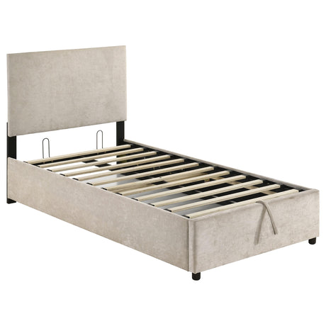 Reeves Beige Twin Lift-Up Storage Platform Bed from Coaster - Luna Furniture