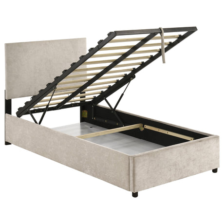 Reeves Beige Twin Lift-Up Storage Platform Bed from Coaster - Luna Furniture