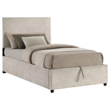 Reeves Beige Twin Lift-Up Storage Platform Bed from Coaster - Luna Furniture