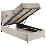 Reeves Beige Twin Lift-Up Storage Platform Bed from Coaster - Luna Furniture