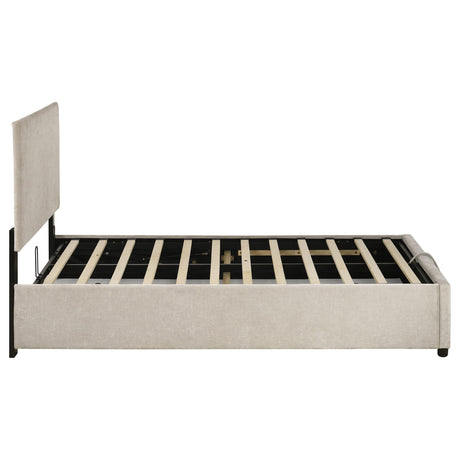 Reeves Beige Twin Lift-Up Storage Platform Bed from Coaster - Luna Furniture