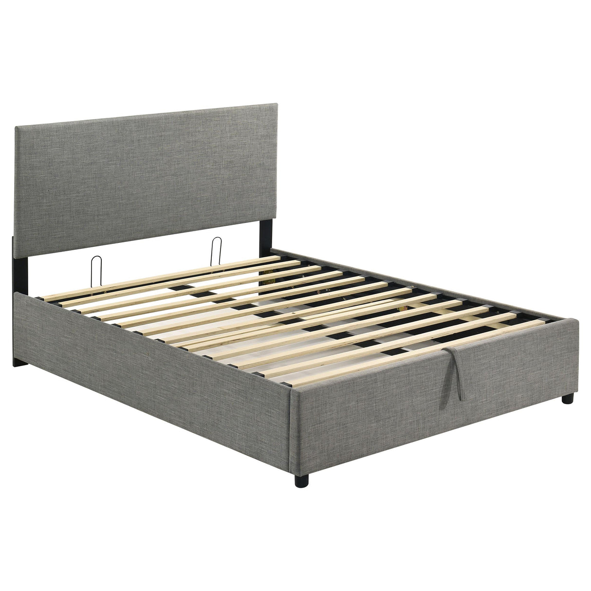 Reeves Gray Upholstered Lift-Top Storage Full Platform Bed from Coaster - Luna Furniture