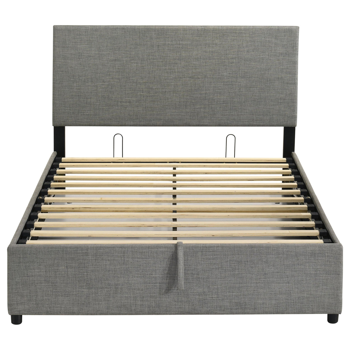 Reeves Gray Upholstered Lift-Top Storage Full Platform Bed from Coaster - Luna Furniture