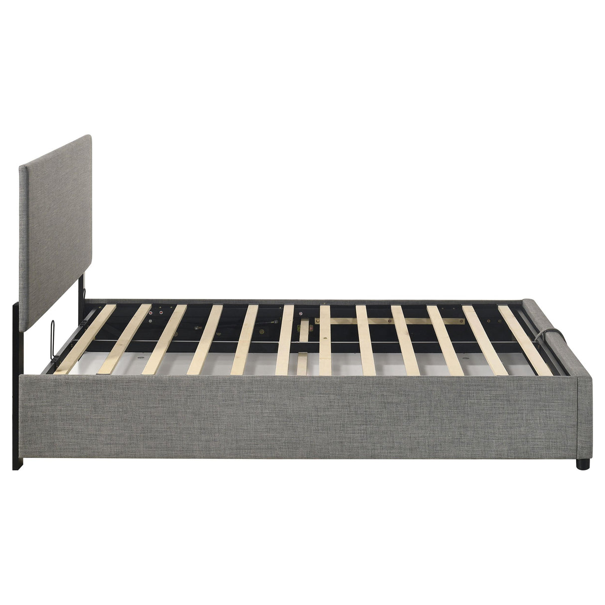 Reeves Gray Upholstered Lift-Top Storage Full Platform Bed from Coaster - Luna Furniture