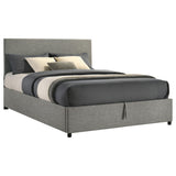 Reeves Gray Upholstered Lift-Top Storage Queen Platform Bed from Coaster - Luna Furniture